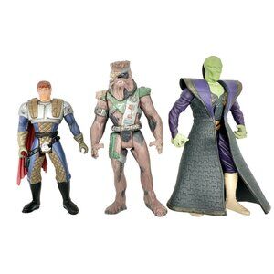 Vtg Star Wars Action Figures Trio Chewbacca Jedi Knight Sith Lord Collectibles